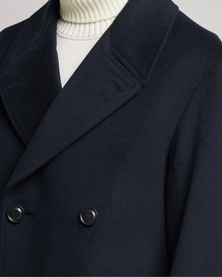 Uomini | Giacche | Tiger of Sweden | Eerik Wool Peacoat Light Ink