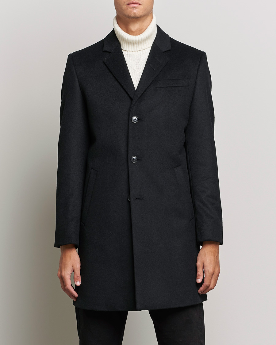 Uomini | Giacche | Tiger of Sweden | Cempsey Wool Cashmere Coat Black