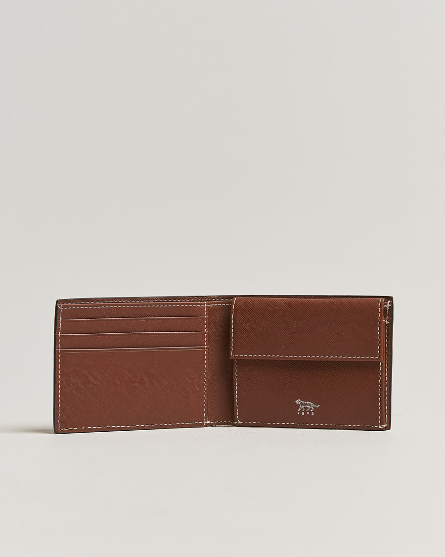 Uomini | Tiger of Sweden Wivalius Leather Card Holder Light Brown | Tiger of Sweden | Wivalius Leather Card Holder Light Brown