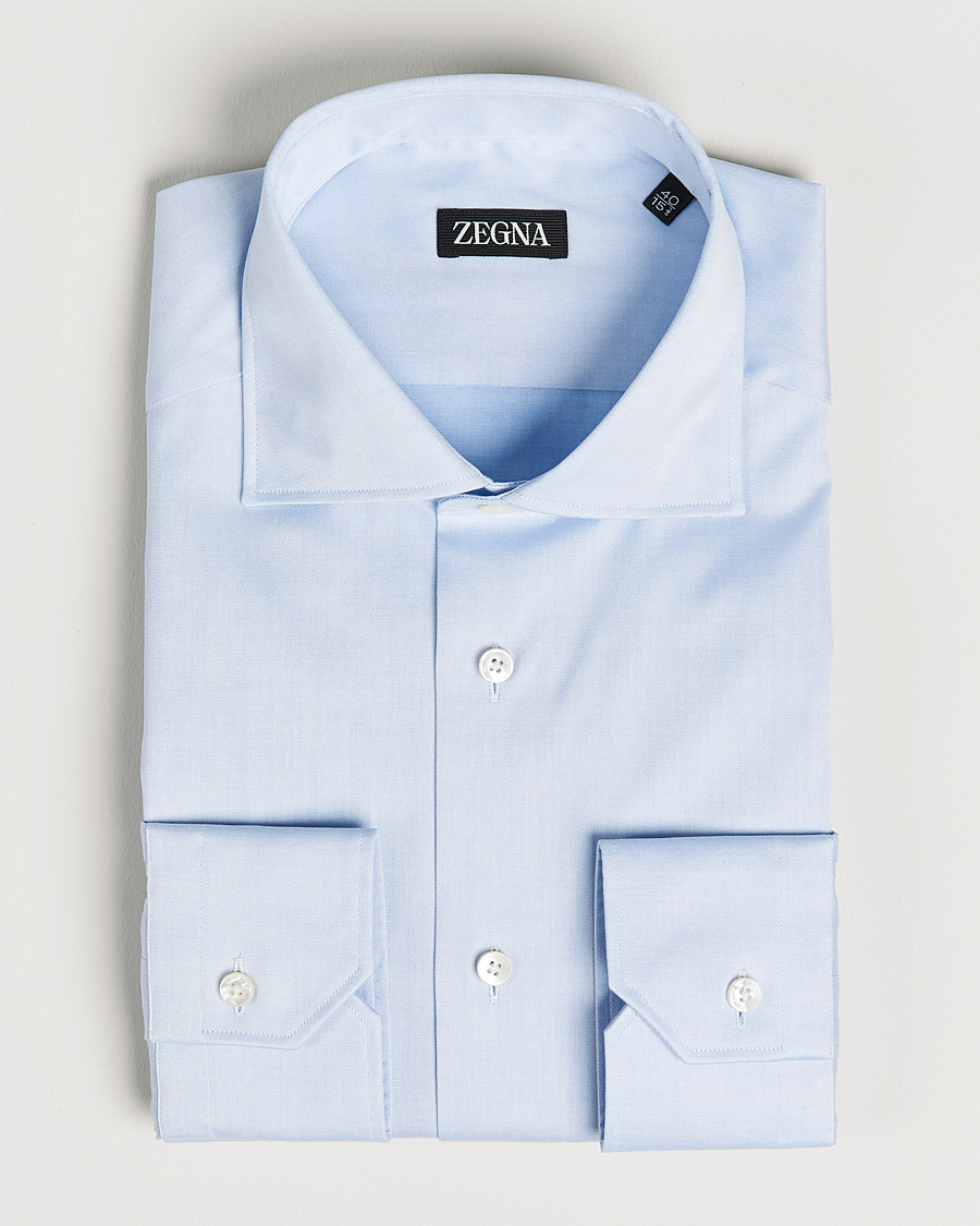 Uomini | Camicie | Zegna | Slim Fit Dress Shirt Light Blue