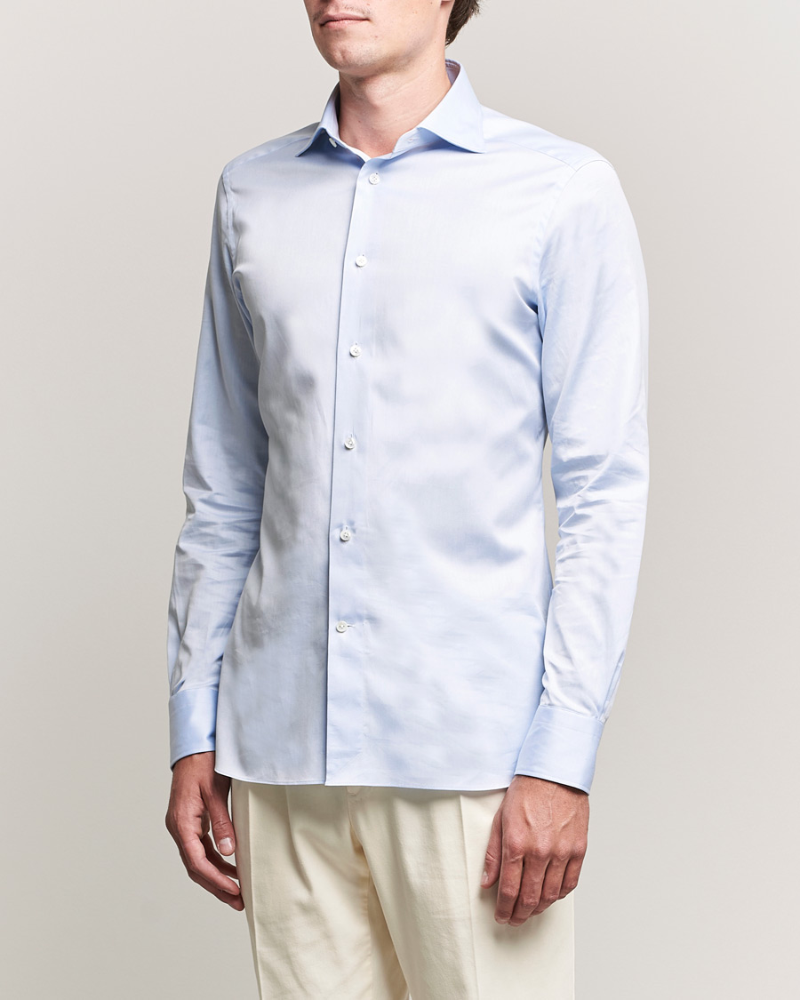Uomini | Camicie | Zegna | Slim Fit Dress Shirt Light Blue