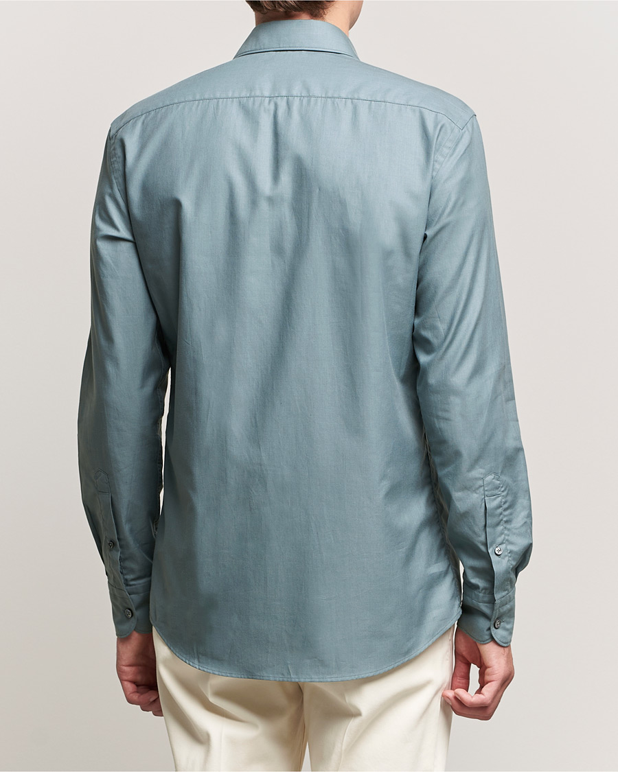 Uomini | Camicie | Zegna | Premium Cotton Shirt Teal