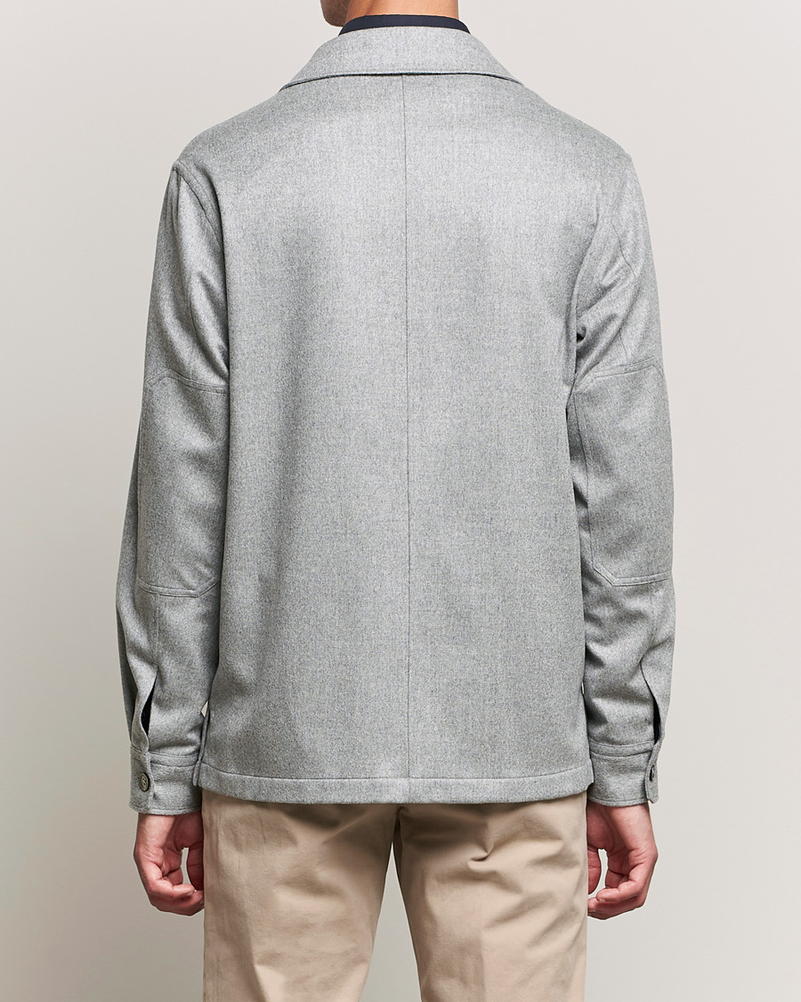 Uomini | Camicie | Zegna | Oasi Cashmere Overshirt Light Grey