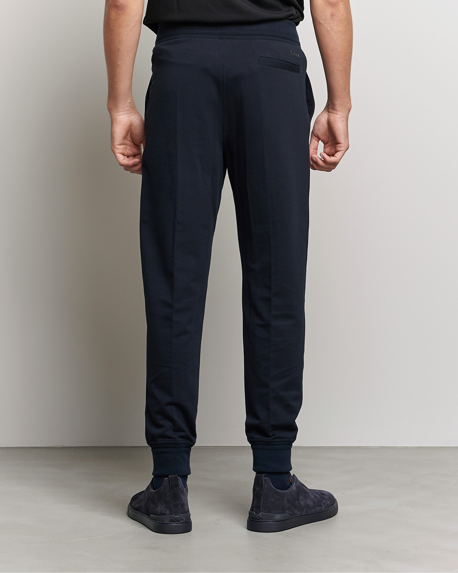 Uomini | Pantaloni | Zegna | Cotton Stretch Joggers Navy