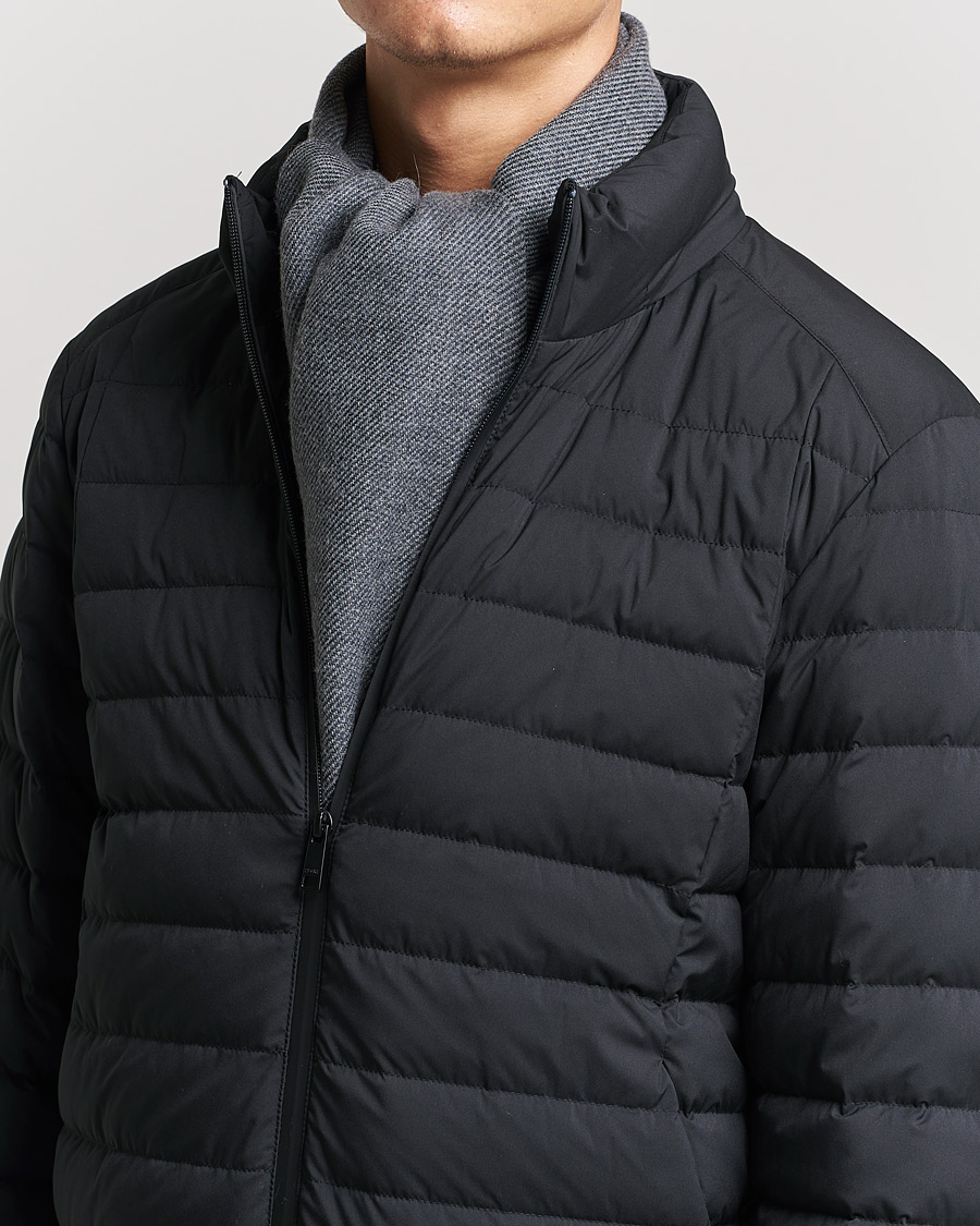 Uomini | Zegna Bicolor Wool Scarf Dark Grey | Zegna | Bicolor Wool Scarf Dark Grey