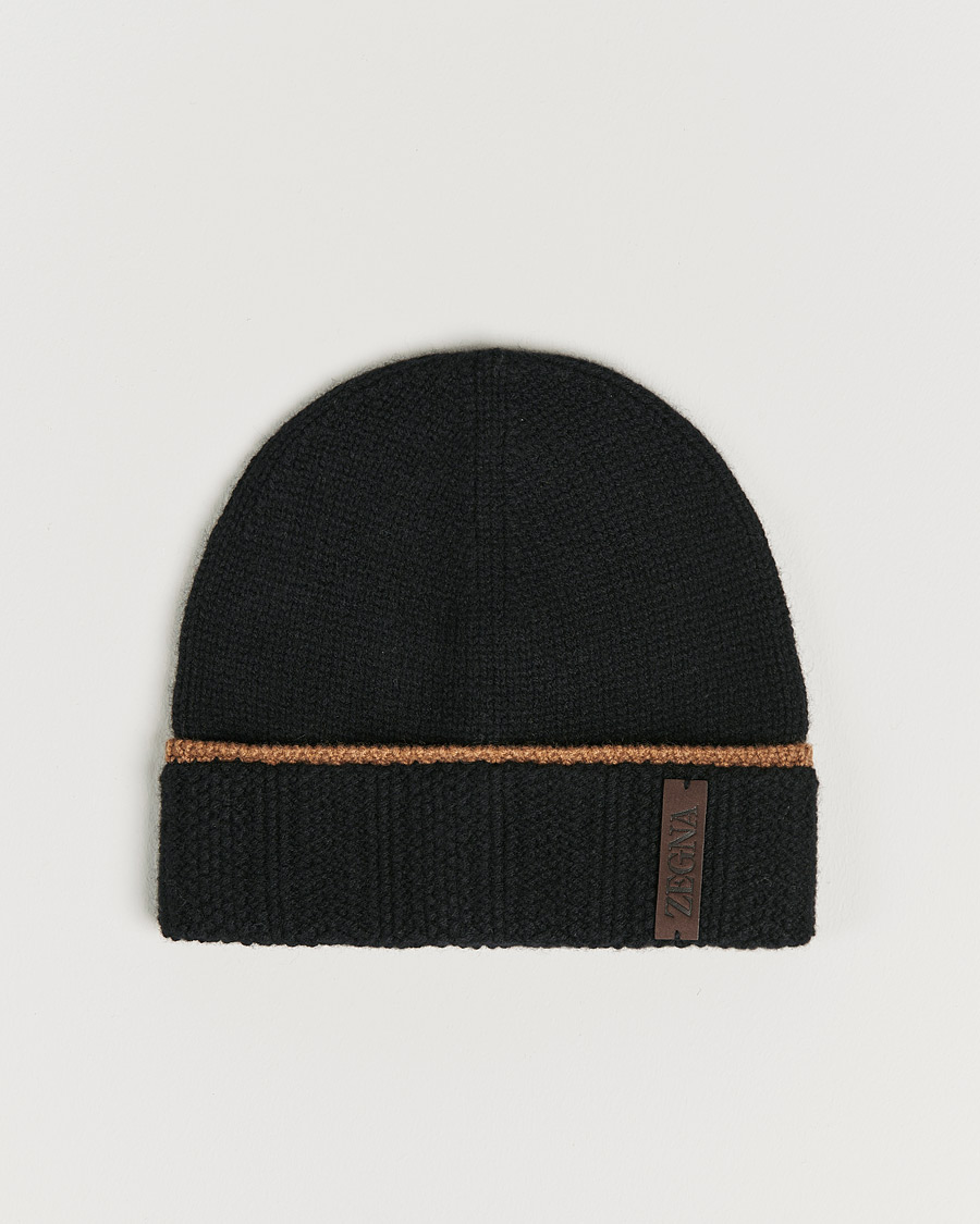 Uomini | Zegna Cashmere Beanie Black | Zegna | Cashmere Beanie Black