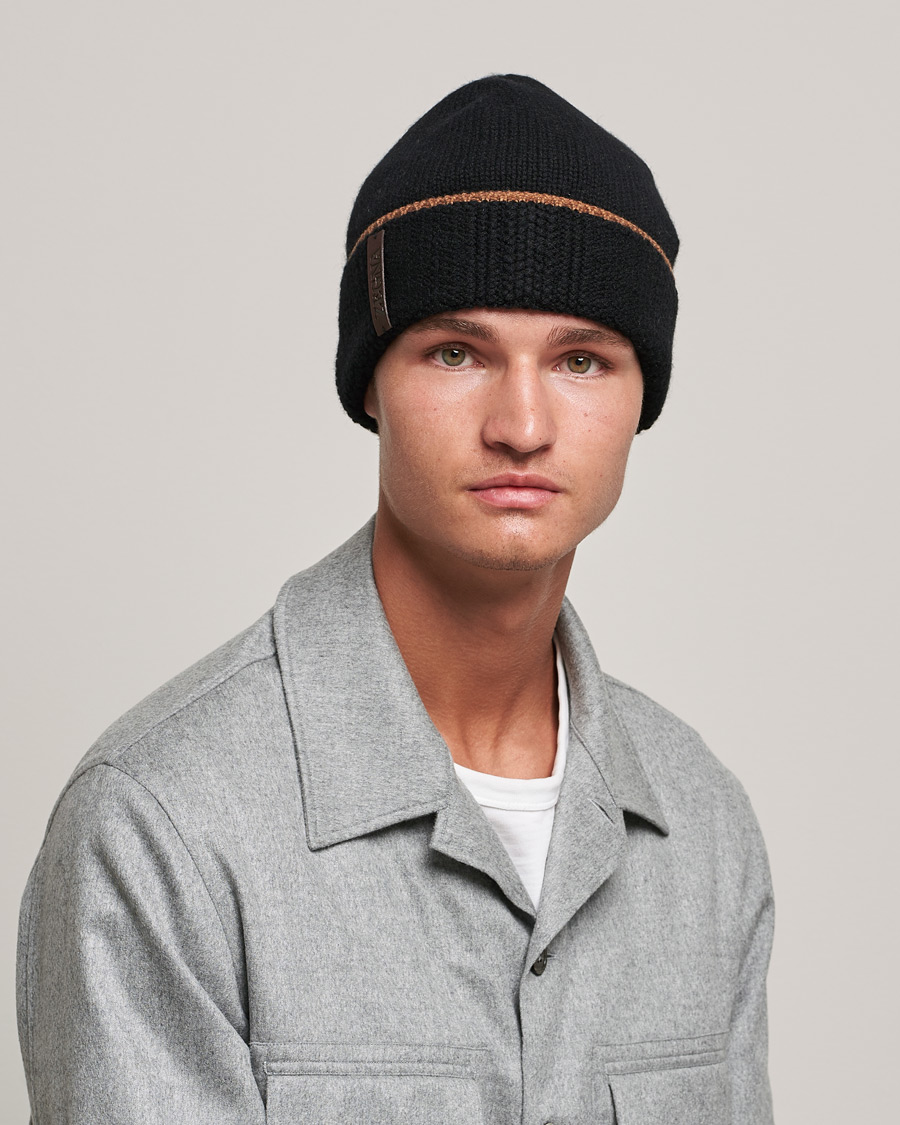Uomini | Zegna Cashmere Beanie Black | Zegna | Cashmere Beanie Black