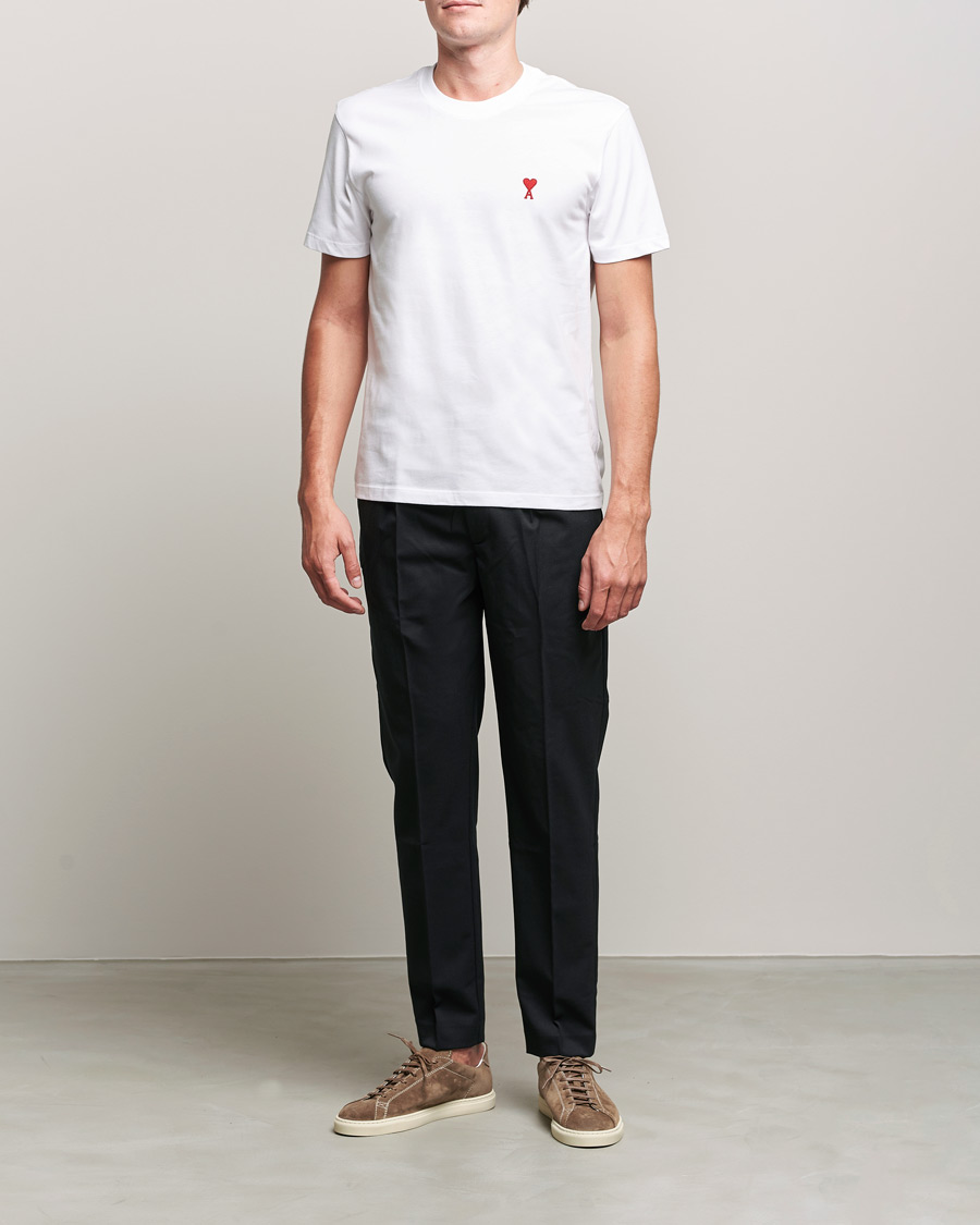 Uomini | T-shirt | AMI | Heart Logo T-Shirt White