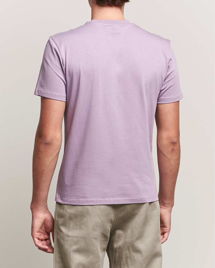 Uomini | T-shirt | AMI | Heart Logo T-Shirt Washed Purple