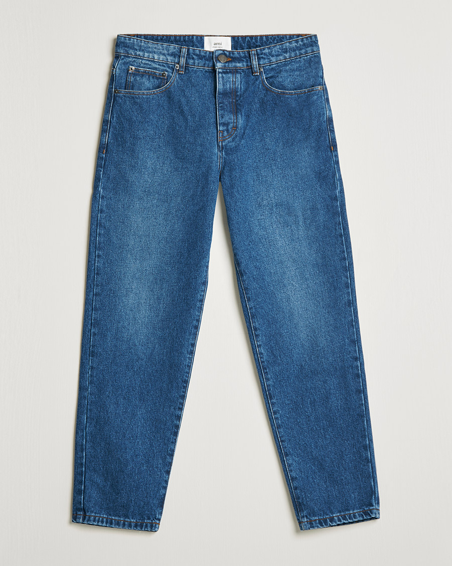 Uomini | Jeans | AMI | Tapered Jeans Dark Blue Wash