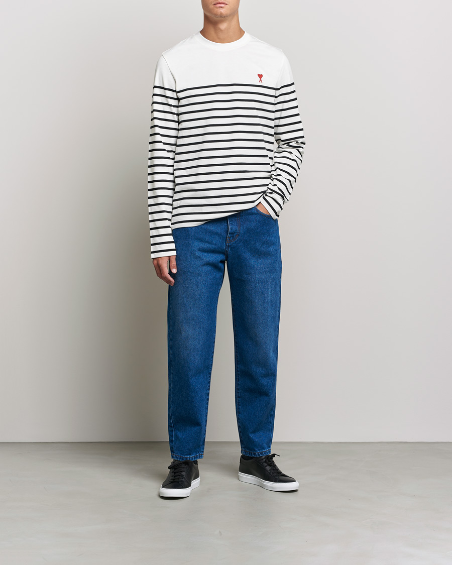 Uomini | Jeans | AMI | Tapered Jeans Dark Blue Wash
