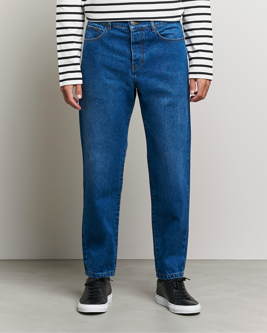 Uomini | Jeans | AMI | Tapered Jeans Dark Blue Wash