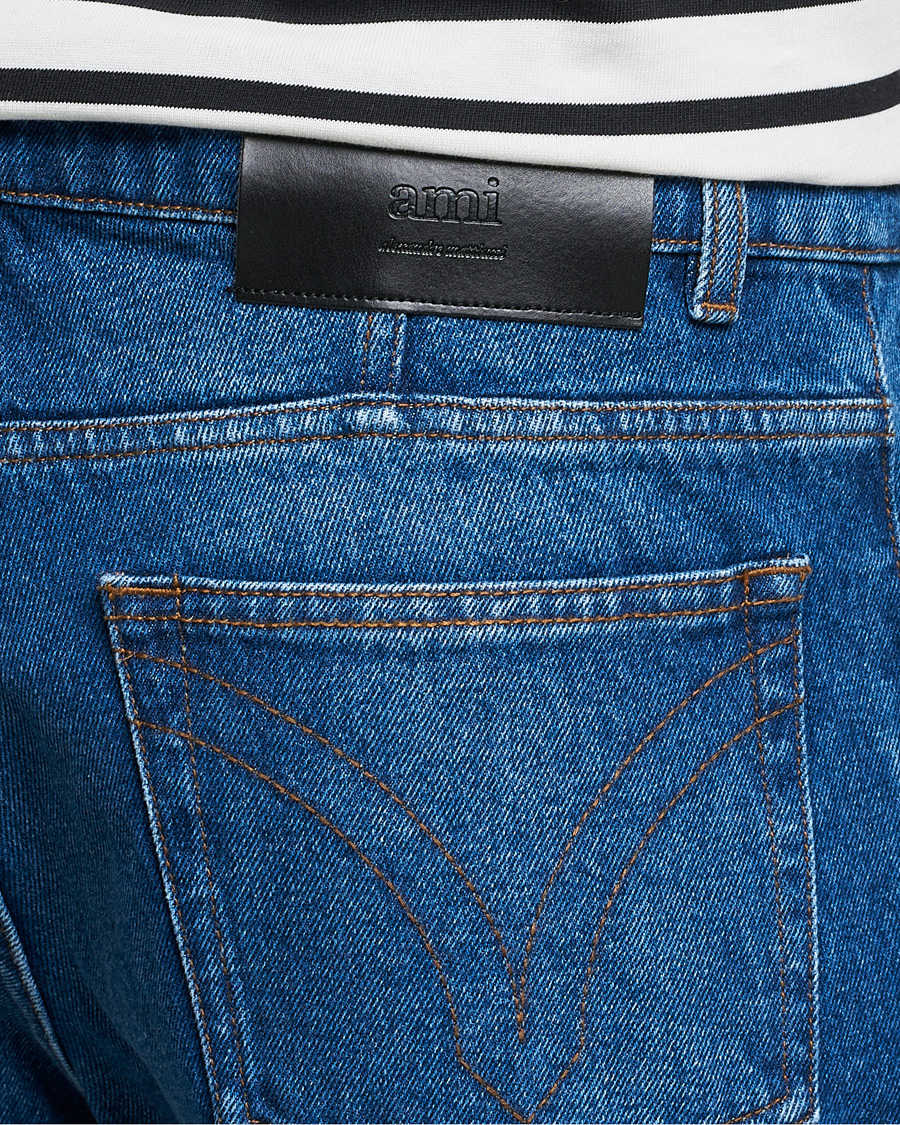 Uomini | Jeans | AMI | Tapered Jeans Dark Blue Wash