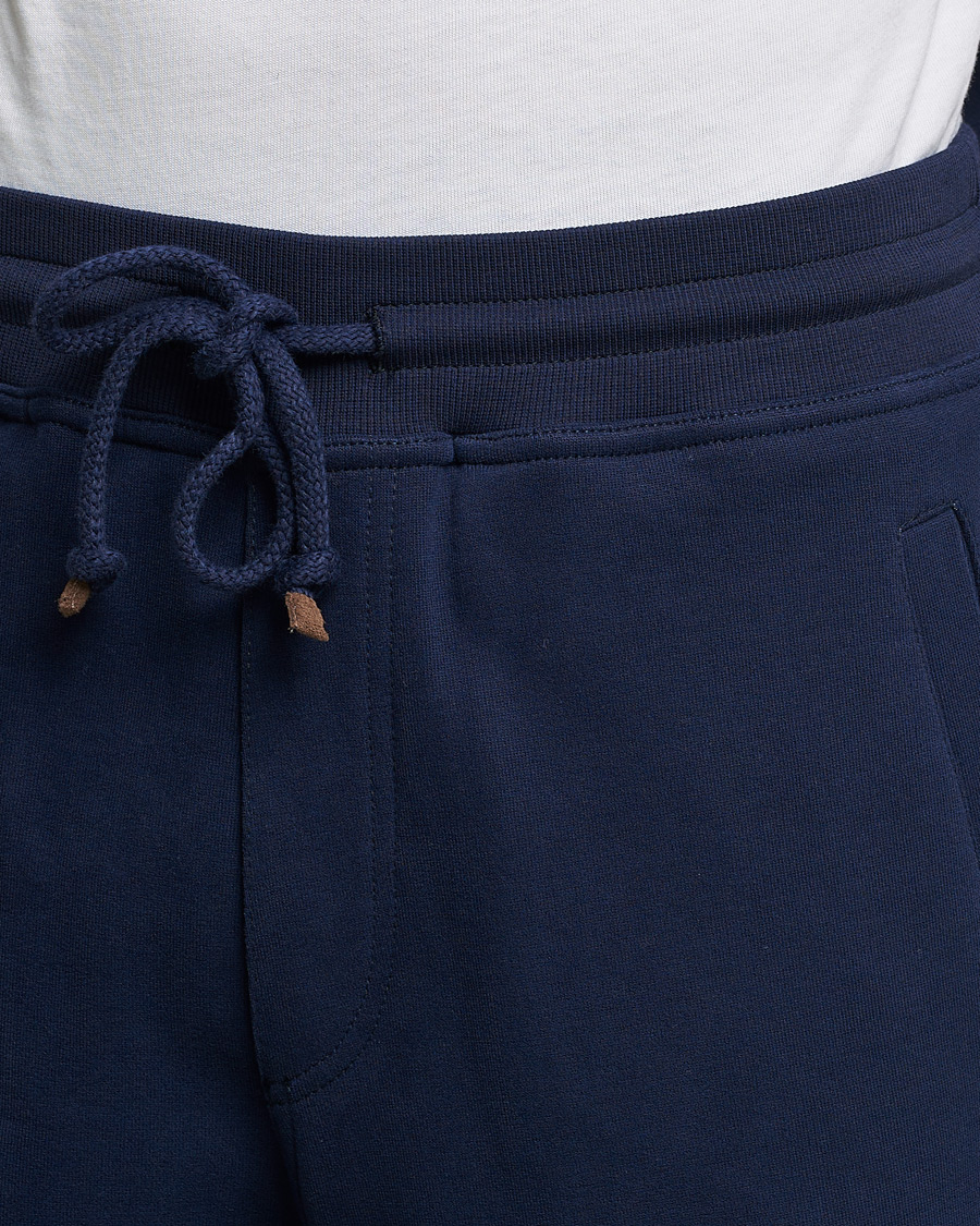 Uomini | Pantaloni | Brunello Cucinelli | Soft Cotton Joggers Cobalt Blue