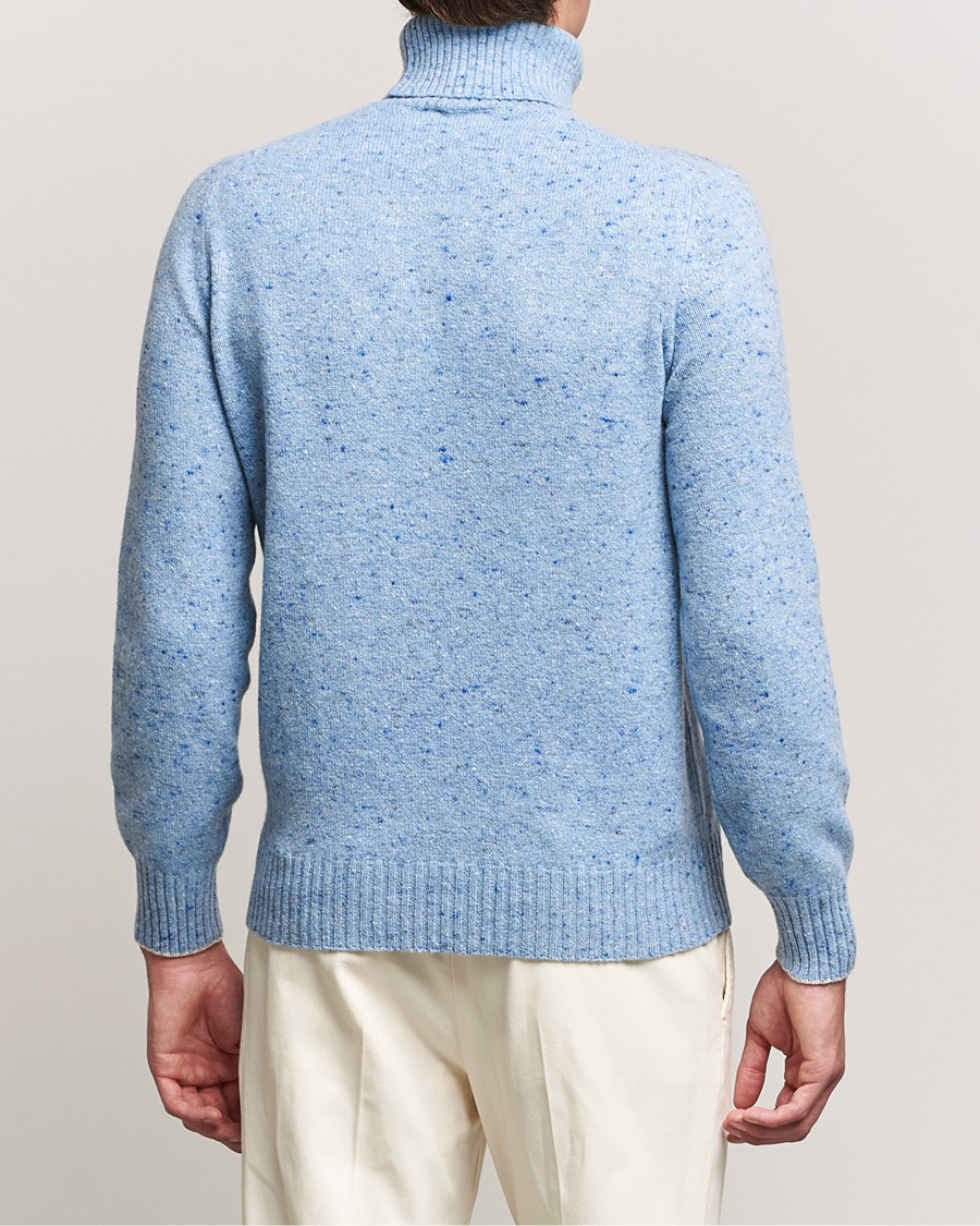 Uomini | Maglieria | Brunello Cucinelli | Cashmere Blend Rollneck Light Blue