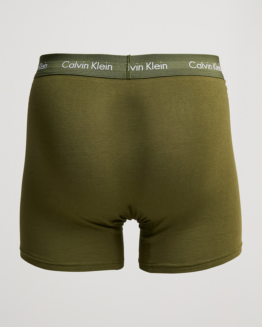 Uomini | Biancheria intima | Calvin Klein | Cotton Stretch 3-Pack Boxer Breif Grey/Orange/Army