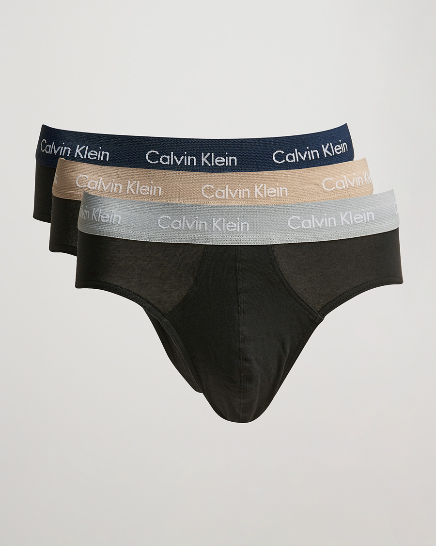 Uomini | Biancheria intima | Calvin Klein | Cotton Stretch Hip Breif 3-Pack Black