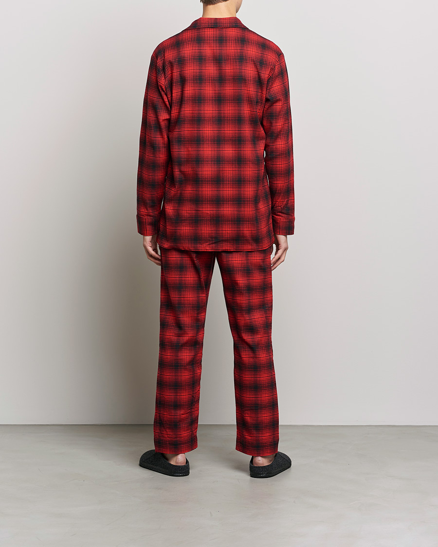 Uomini | Accappatoi & Pigiami | Calvin Klein | Cotton Checked Pyajama Set Red/Black