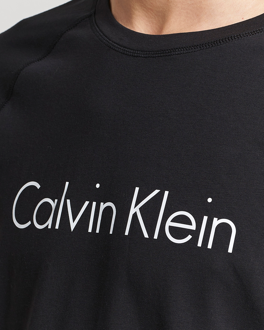 Uomini | Accappatoi & Pigiami | Calvin Klein | Logo Long Sleeve Pyjama Set Black/White