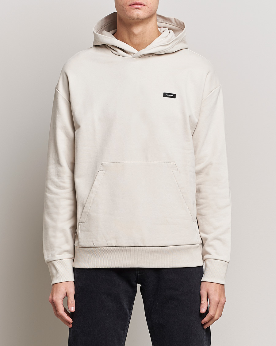 Uomini | Maglieria | Calvin Klein | Cotton Comfort Hoodie Stony Beige