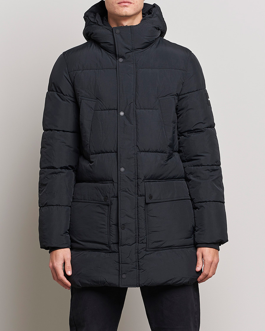 Uomini | Giacche | Calvin Klein | Crinkle Nylon Long Puffer Jacker Black