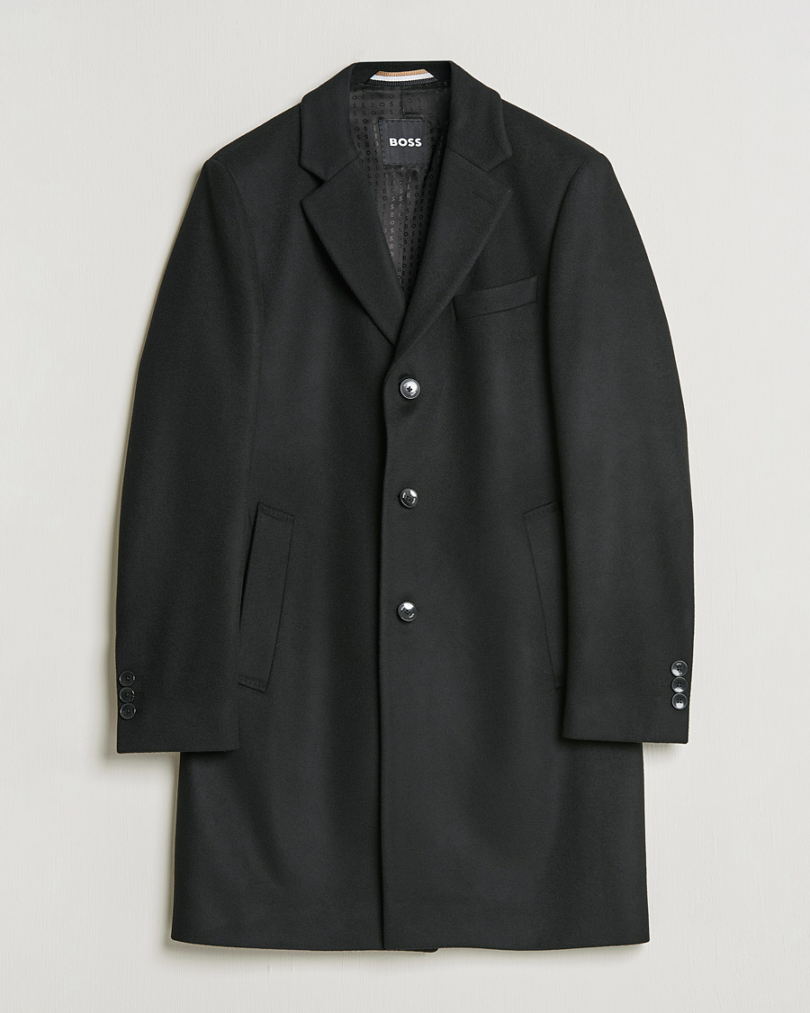 Uomini | Giacche | BOSS BLACK | BOSS Hyde Wool/Cashmere Coat Black
