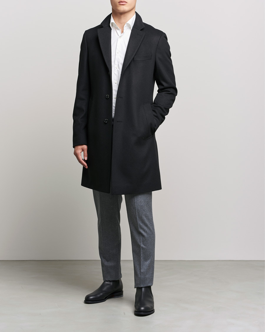Uomini | Giacche | BOSS BLACK | BOSS Hyde Wool/Cashmere Coat Black