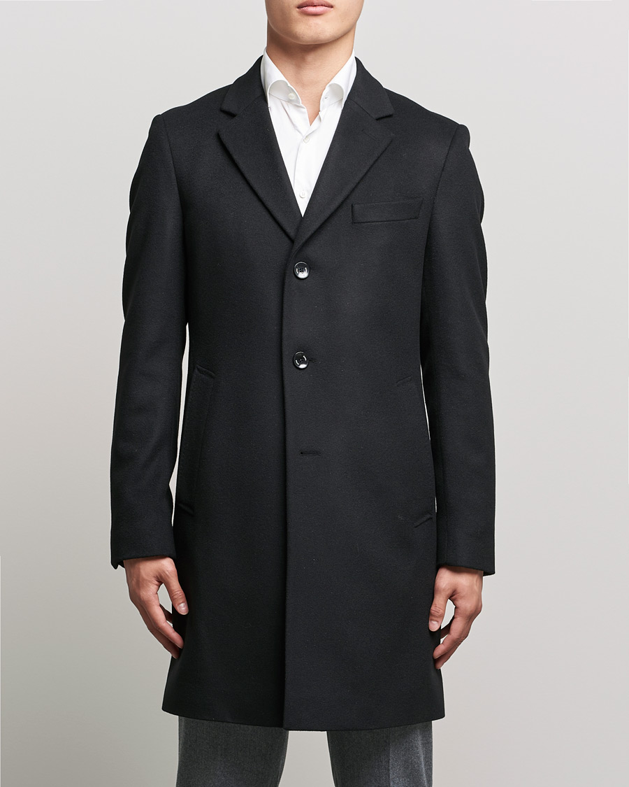 Uomini | Giacche | BOSS BLACK | BOSS Hyde Wool/Cashmere Coat Black
