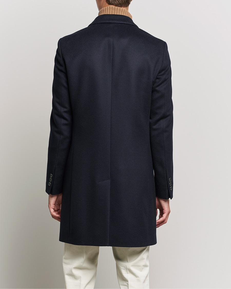 Uomini | Giacche | BOSS BLACK | BOSS Hyde Wool/Cashmere Coat Dark Blue