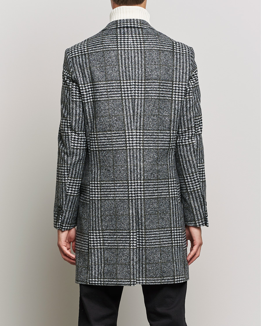 Uomini | Giacche | BOSS BLACK | Hyde Wool Checked Coat Black/Grey