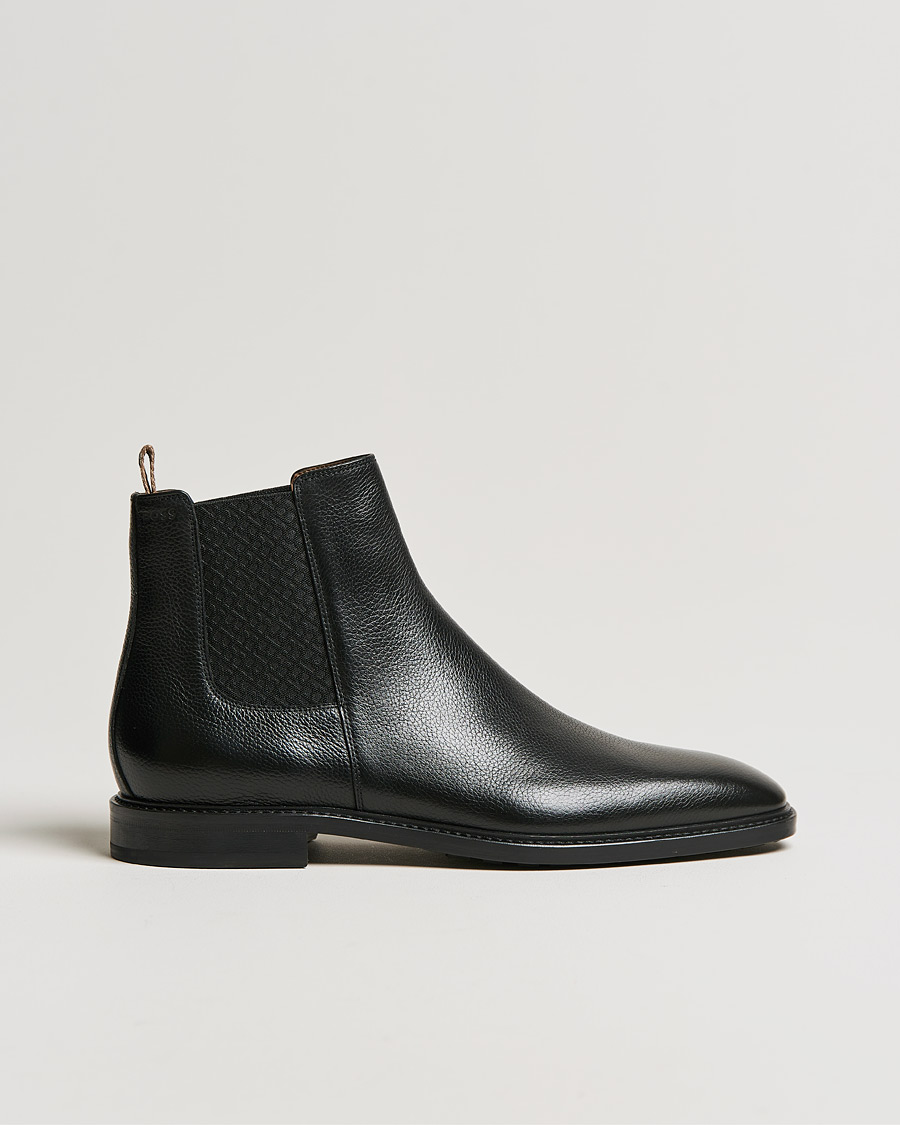 Uomini | BOSS Lisbon Leather Chelsea Boots Black | BOSS BLACK | BOSS Lisbon Leather Chelsea Boots Black