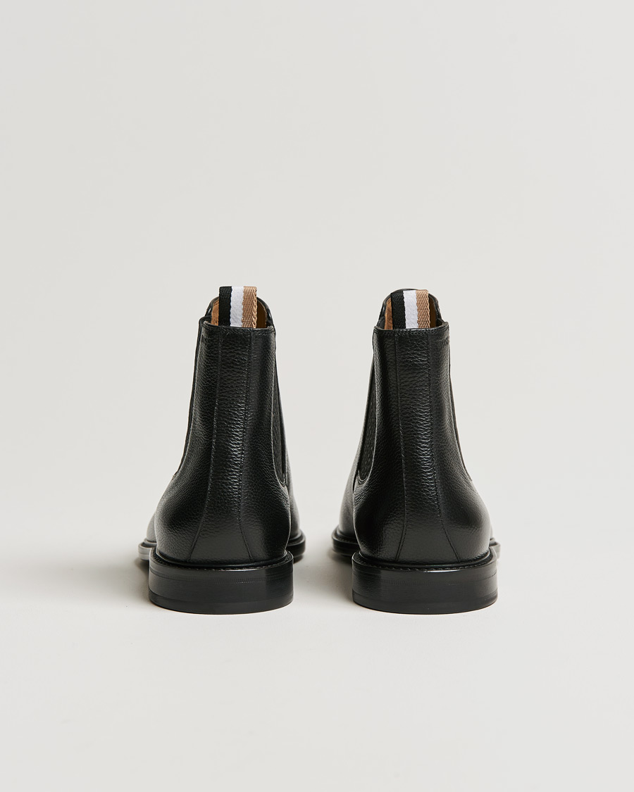 Uomini | BOSS Lisbon Leather Chelsea Boots Black | BOSS BLACK | BOSS Lisbon Leather Chelsea Boots Black
