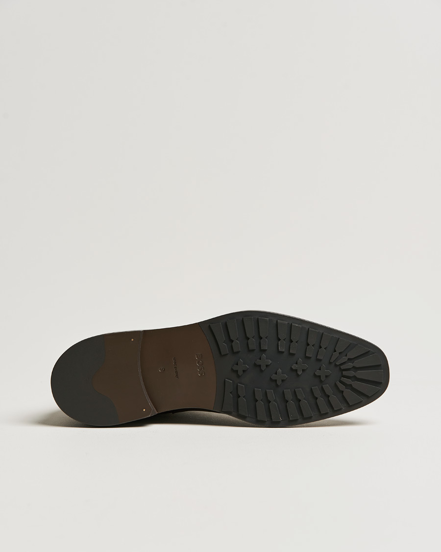 Uomini | BOSS Lisbon Leather Chelsea Boots Dark Brown | BOSS BLACK | BOSS Lisbon Leather Chelsea Boots Dark Brown