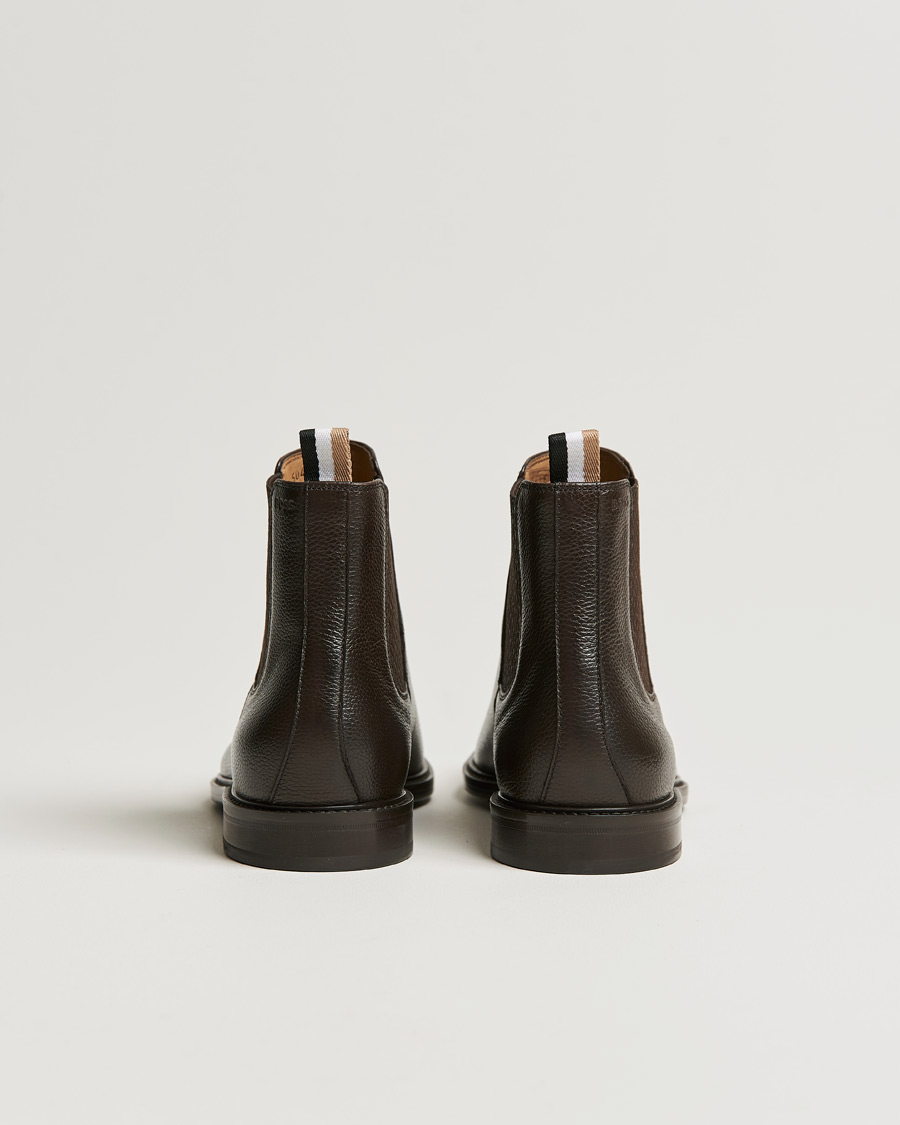Uomini | BOSS Lisbon Leather Chelsea Boots Dark Brown | BOSS BLACK | BOSS Lisbon Leather Chelsea Boots Dark Brown