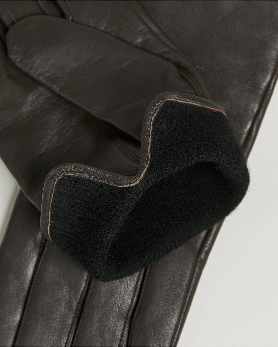 Uomini | Hainz Leather Gloves Medium Brown | BOSS BLACK | Hainz Leather Gloves Medium Brown
