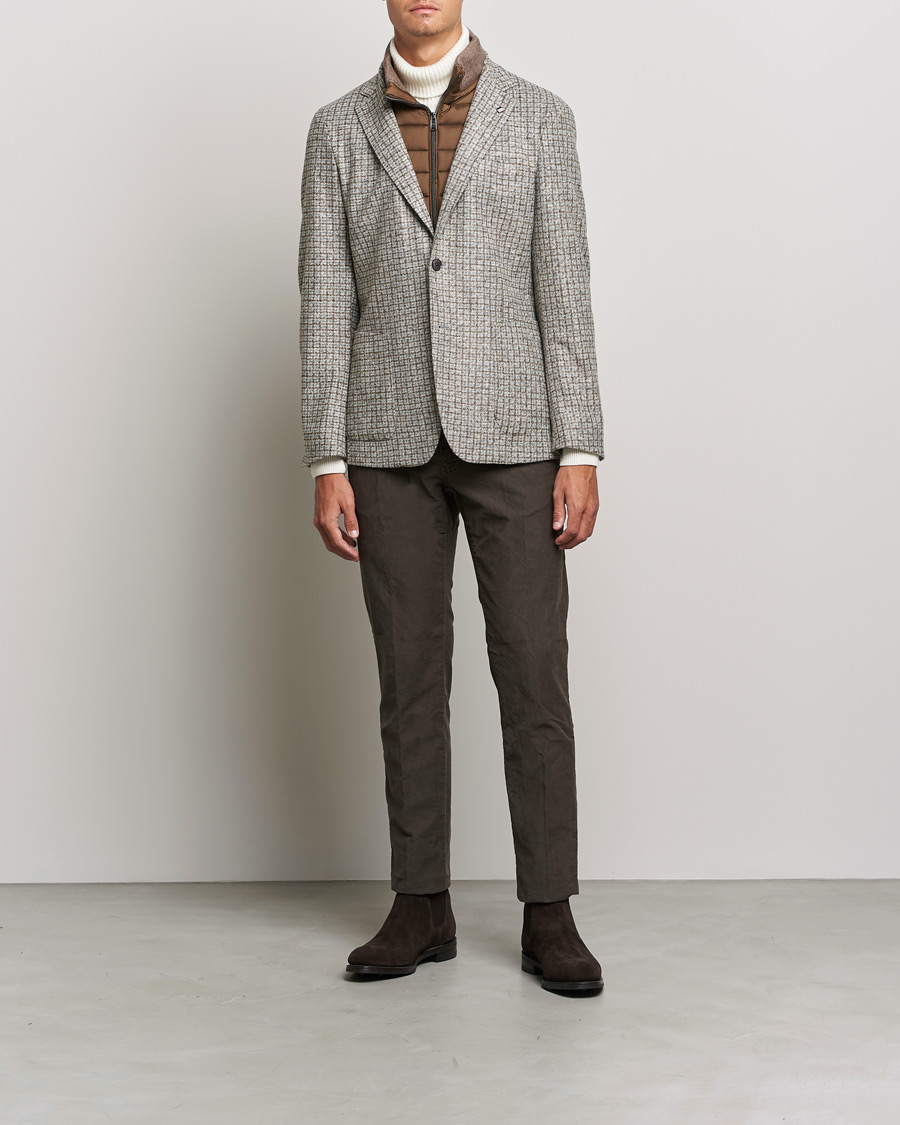Uomini | Blazers | BOSS BLACK | Hanry Wool Checked Patch Pocket Blazer Silver