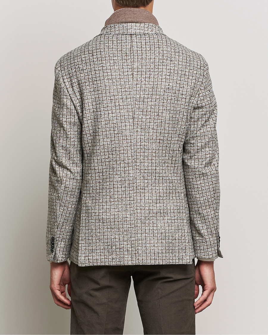 Uomini | Blazers | BOSS BLACK | Hanry Wool Checked Patch Pocket Blazer Silver