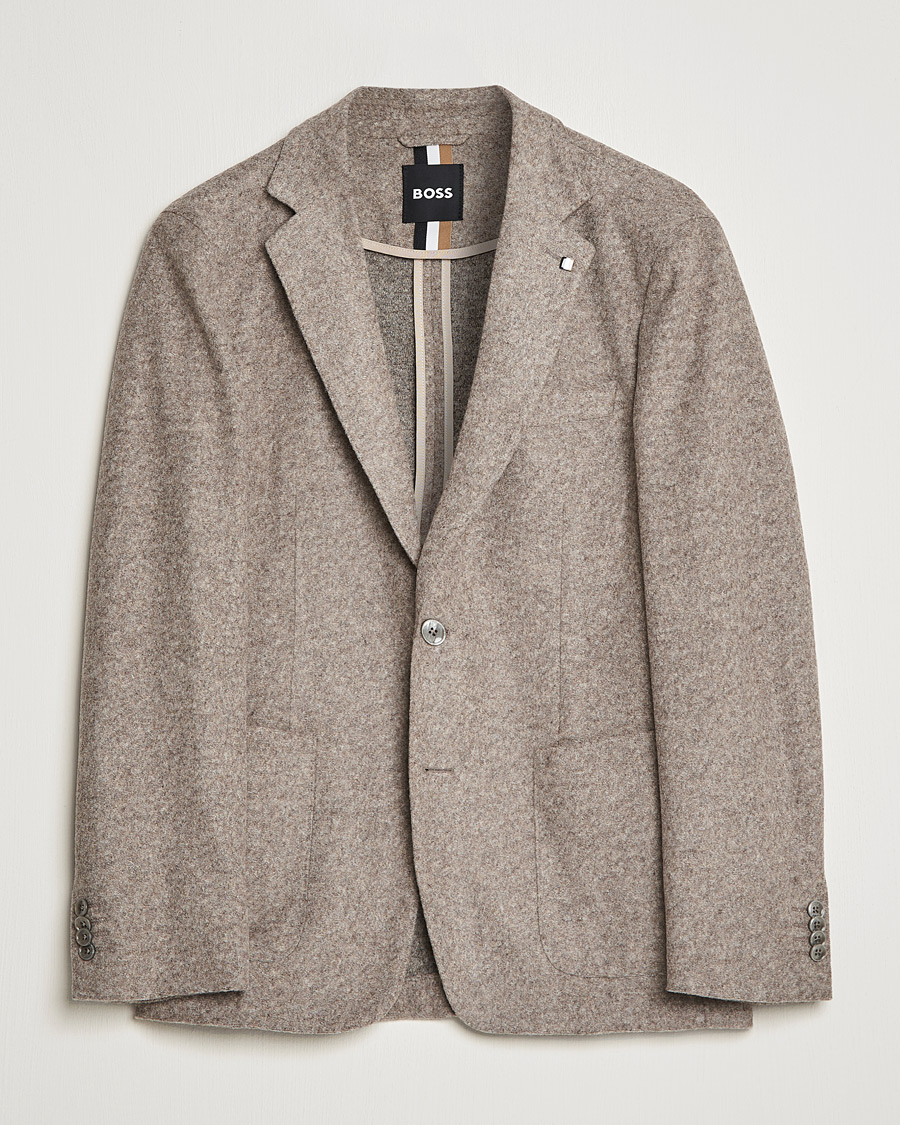 Uomini | Blazers | BOSS BLACK | BOSS Hanry Wool Patch Pocket Blazer Medium Beige