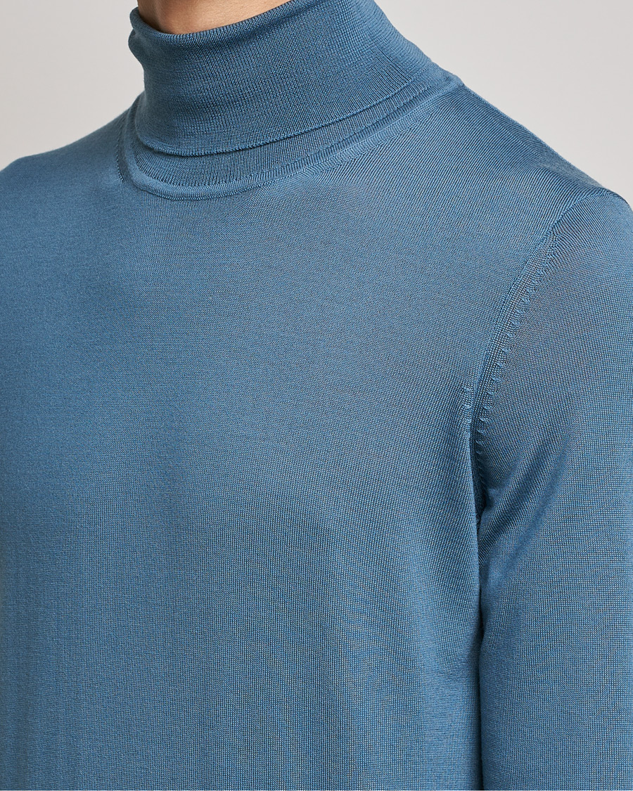 Uomini | Maglieria | BOSS BLACK | Musso Merino Polo Bright Blue