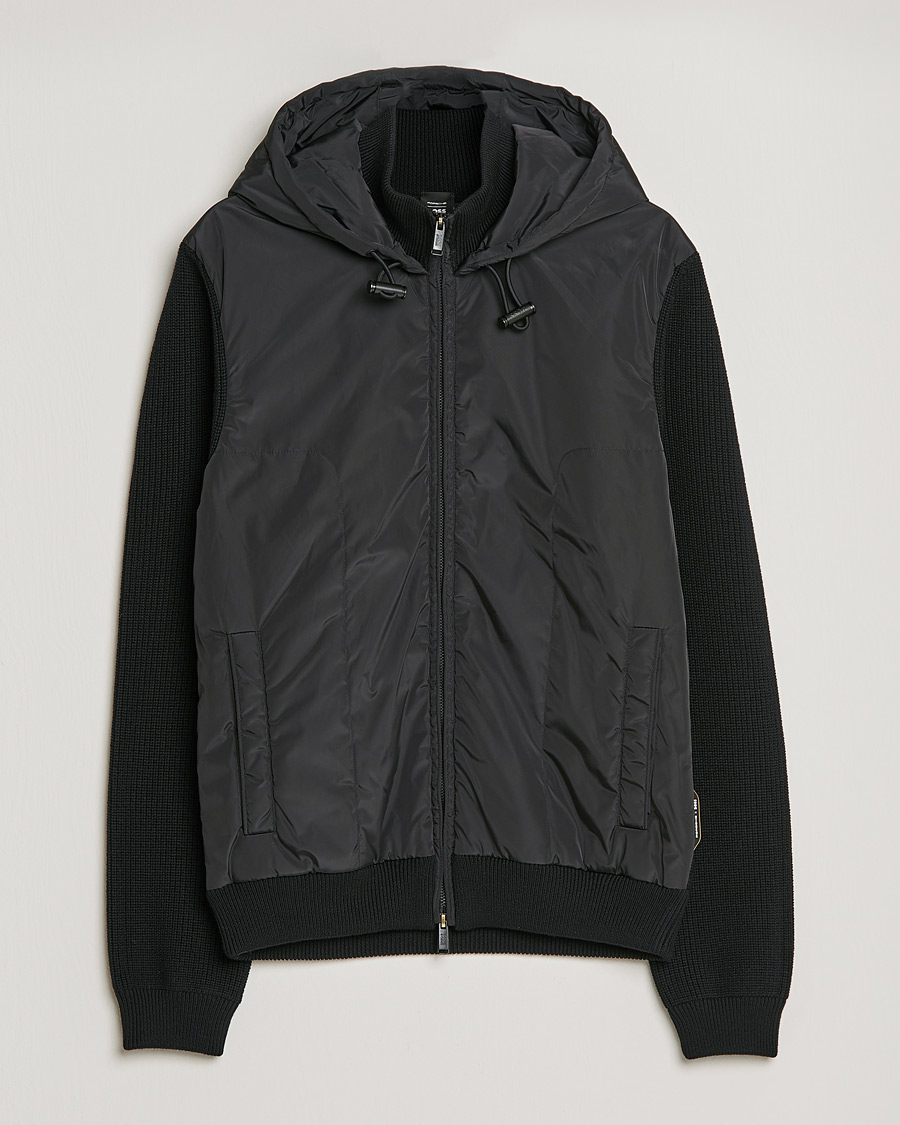 Uomini | Maglieria | BOSS BLACK | BOSS Lifo Hybrid Hooded Full Zip Black