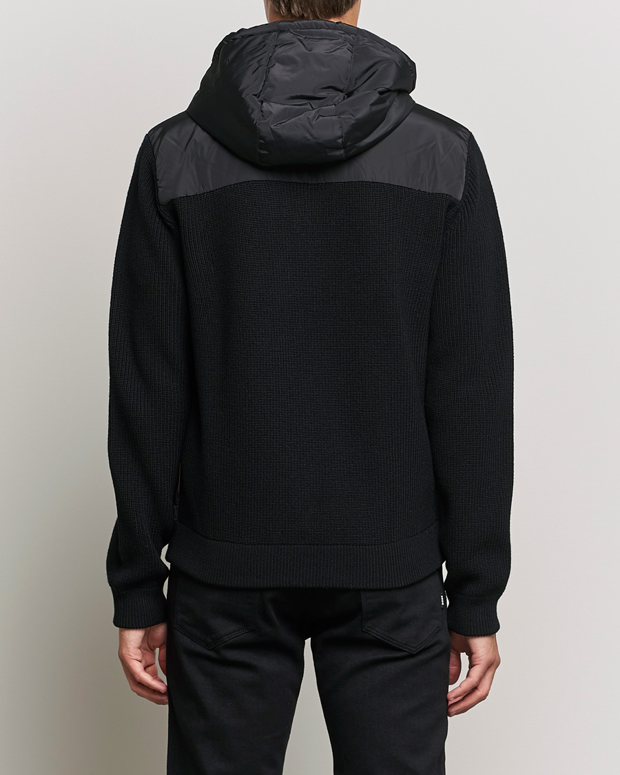Uomini | Maglieria | BOSS BLACK | BOSS Lifo Hybrid Hooded Full Zip Black