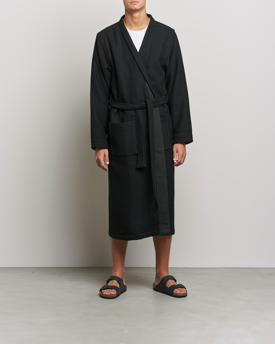 Uomini | Accappatoi & Pigiami | BOSS BLACK | BOSS Waffle Kimono Black