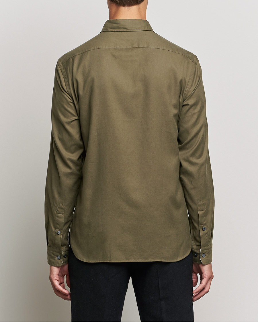 Uomini | Camicie | BOSS BLACK | Liam Flannel Shirt Open Green