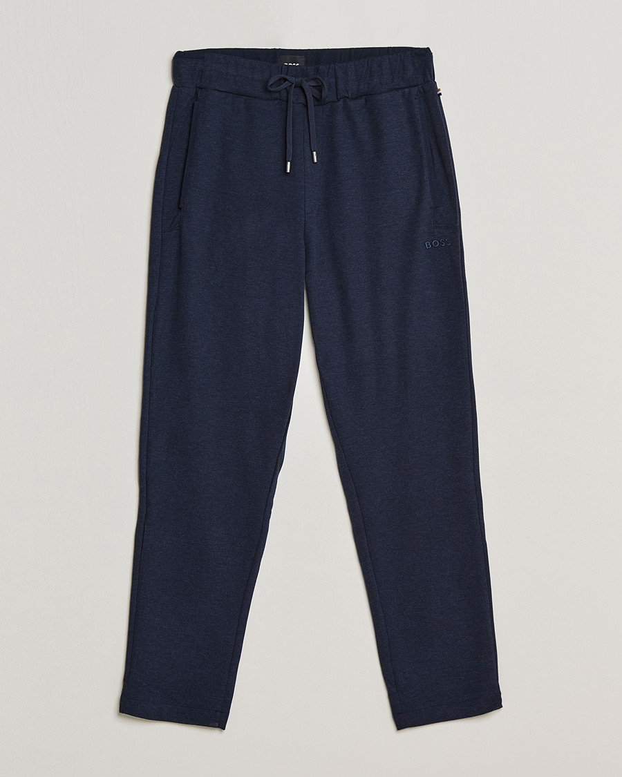 Uomini | Pantaloni | BOSS BLACK | BOSS Cashmere Sweatpants Dark Blue