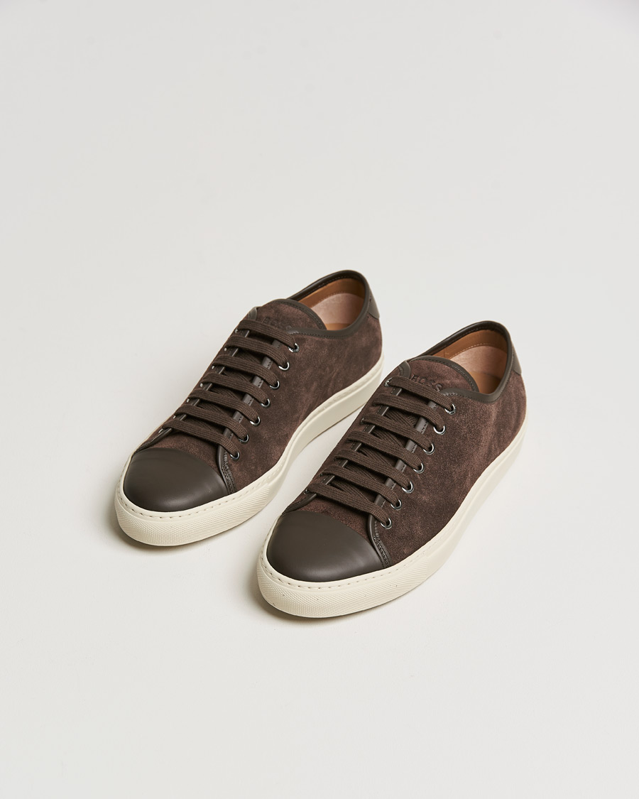 Uomini | BOSS Mirage Suede Sneakers Dark Brown | BOSS BLACK | BOSS Mirage Suede Sneakers Dark Brown