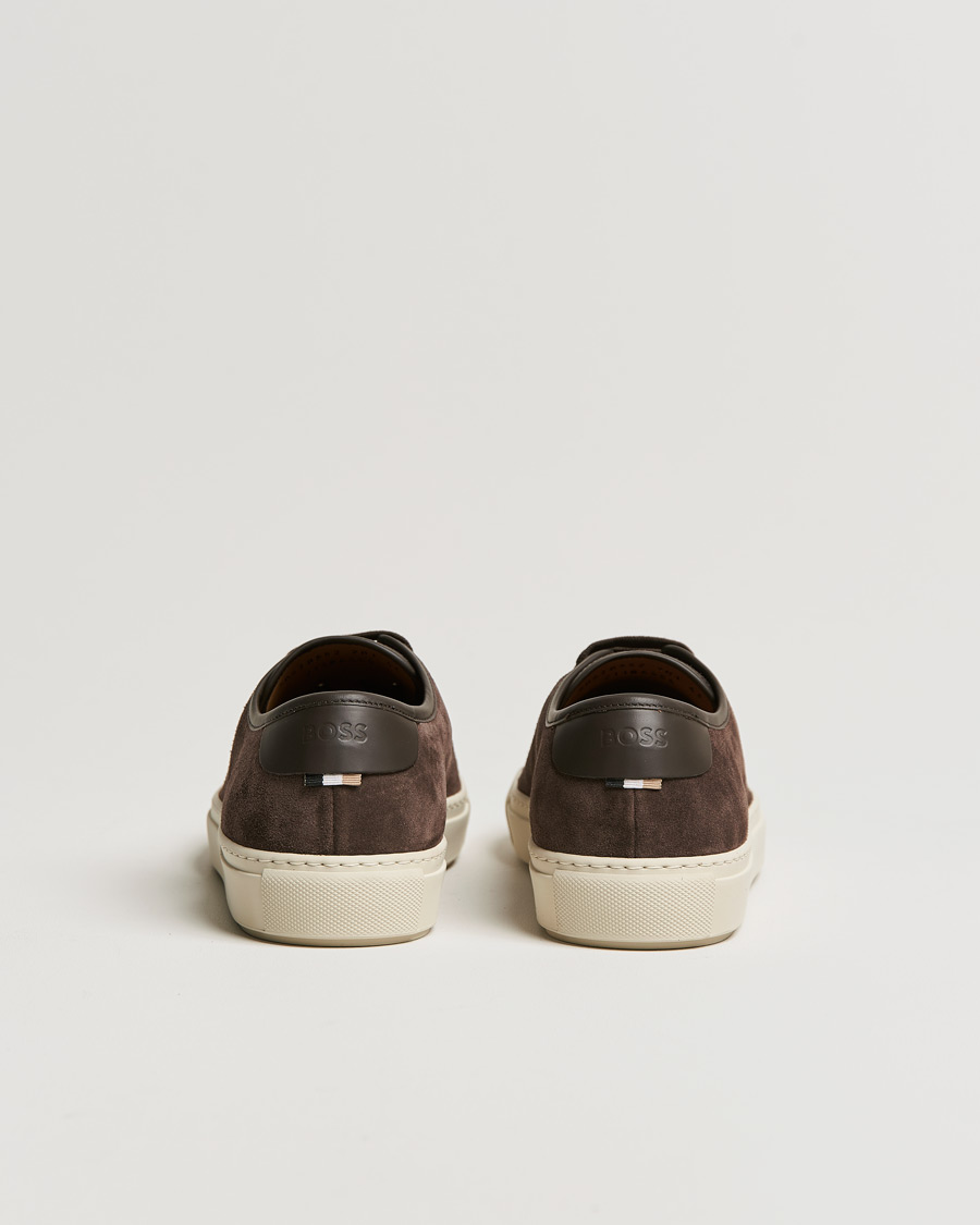 Uomini | BOSS Mirage Suede Sneakers Dark Brown | BOSS BLACK | BOSS Mirage Suede Sneakers Dark Brown