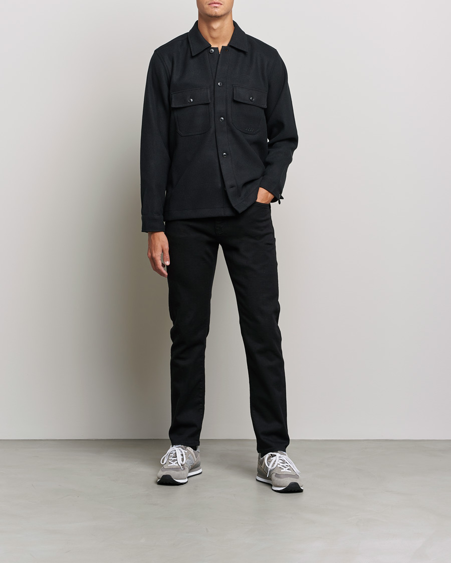 Uomini | Camicie | BOSS ORANGE | Lovvo Pocket Overshirt Black