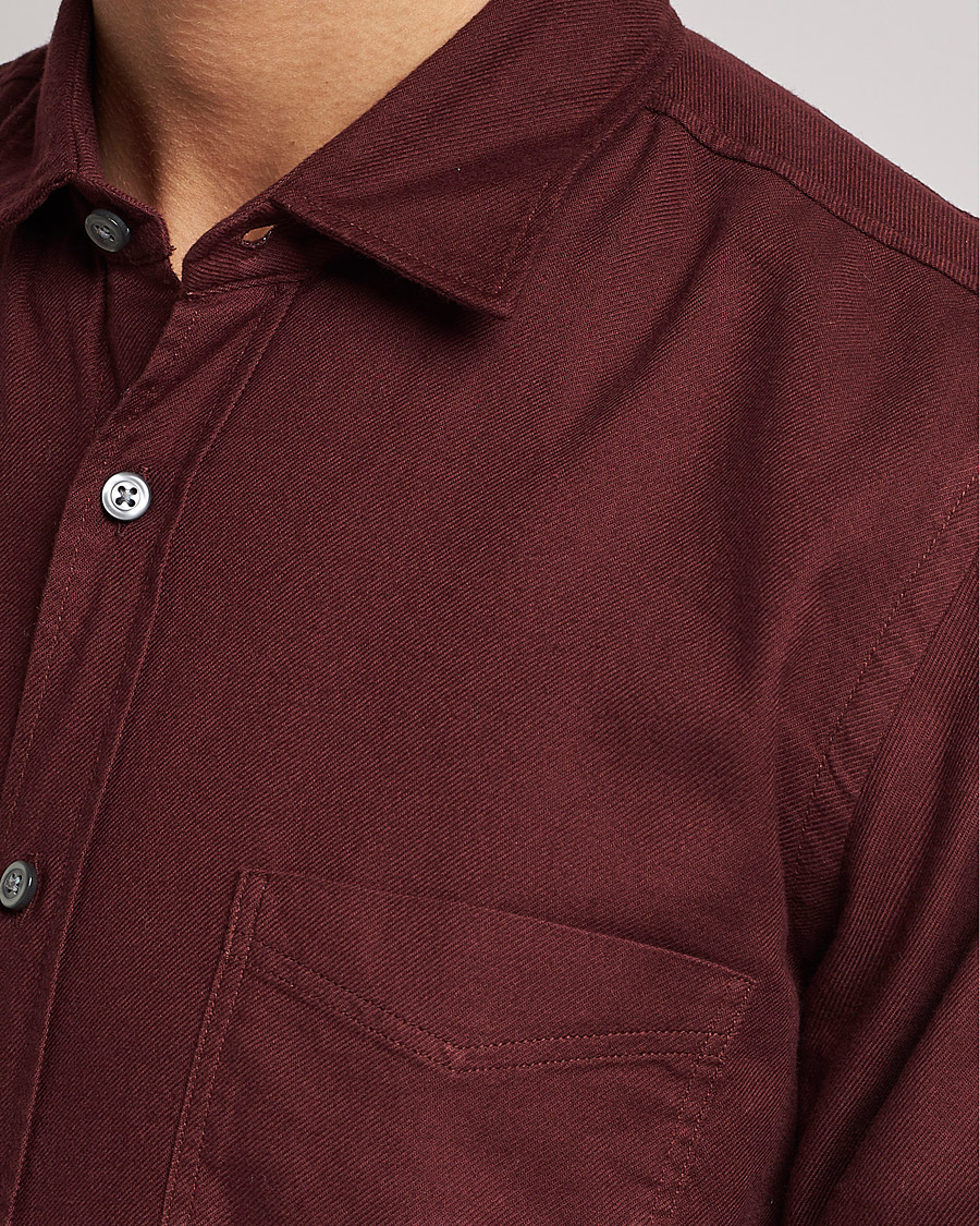 Uomini | Camicie | BOSS ORANGE | Relegant Flannel Shirt Dark Red