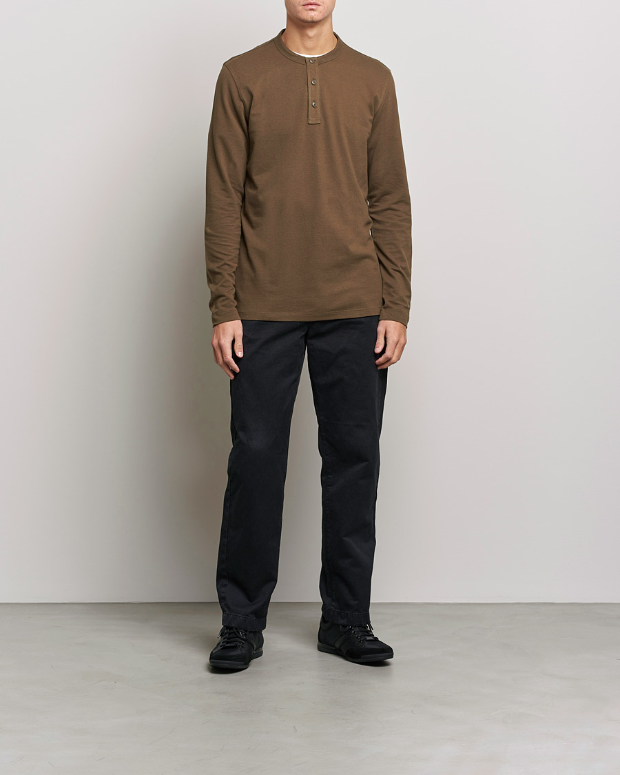 Uomini | Maglieria | BOSS ORANGE | Teetwill Henley Dark Green