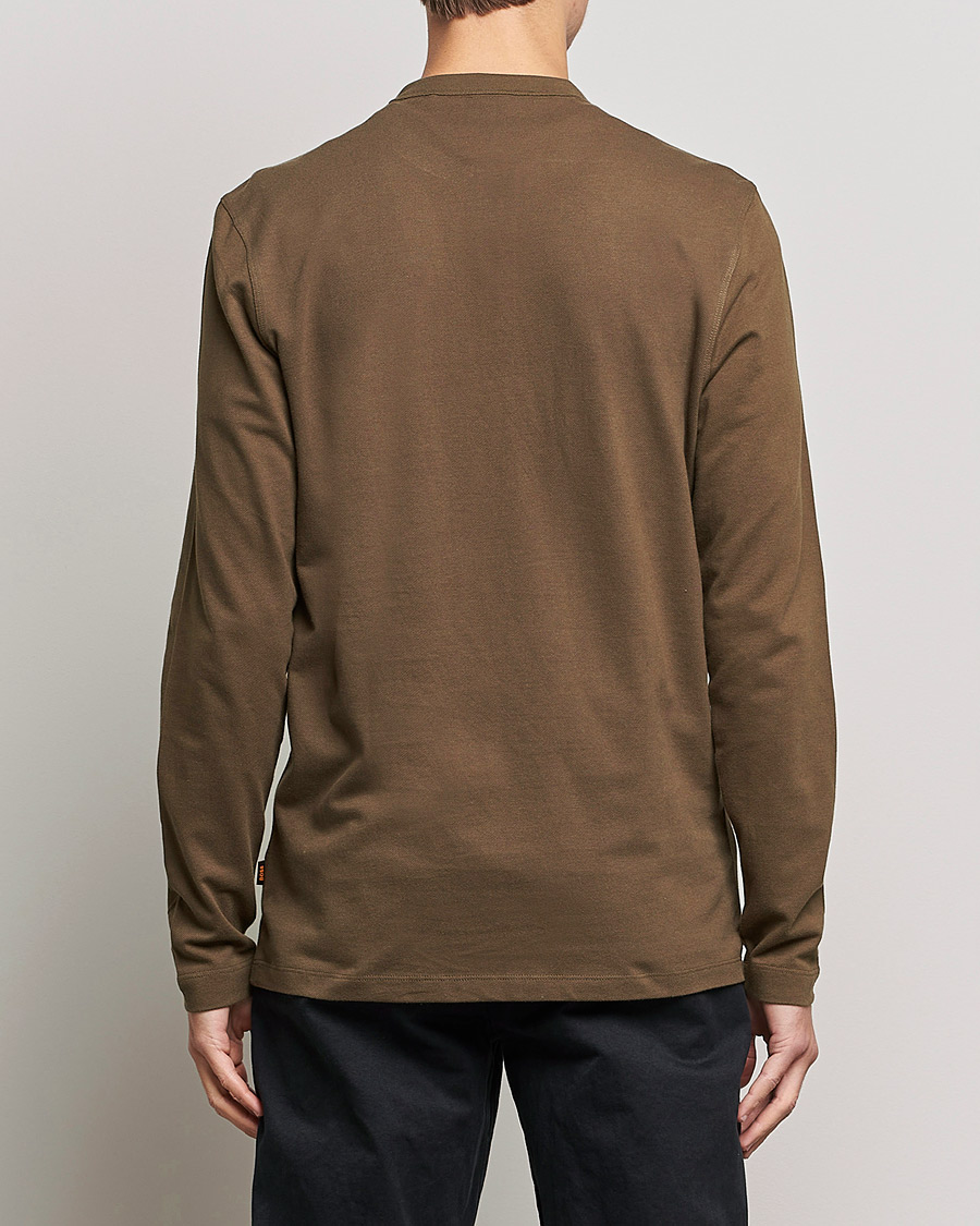 Uomini | Maglieria | BOSS ORANGE | Teetwill Henley Dark Green